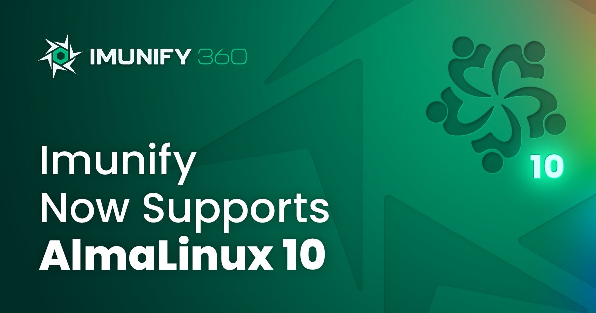 imunify360's tweet image. Good news for server admins 🎉 
Imunify now has official support for AlmaLinux 10 🚀
It’s stable, production-ready, and keeps your servers secure 🔒

Read it here 👉 hubs.ly/Q03GR8n60

#AlmaLinux #ServerSecurity