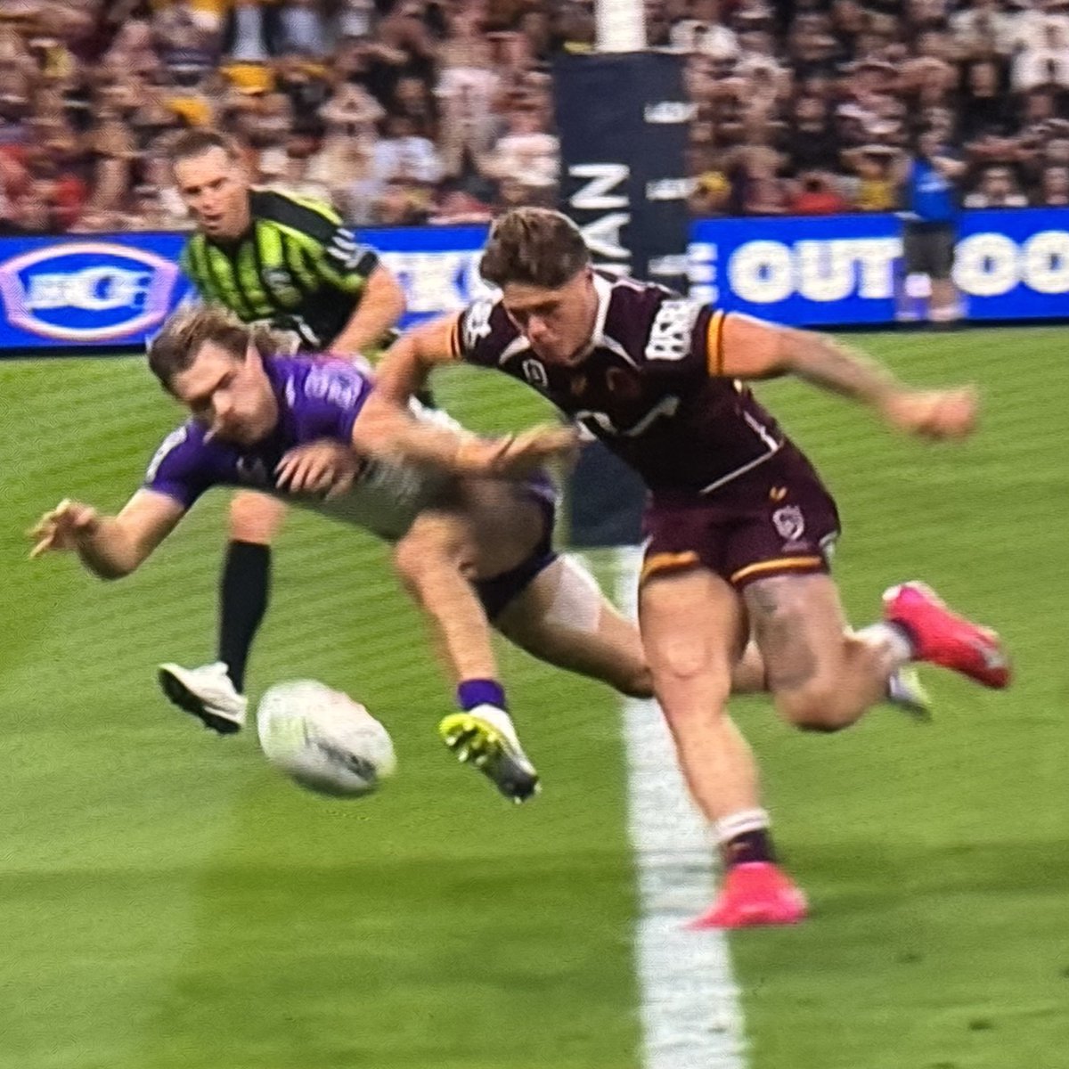 Reece plumbs the gap to grab  the put down