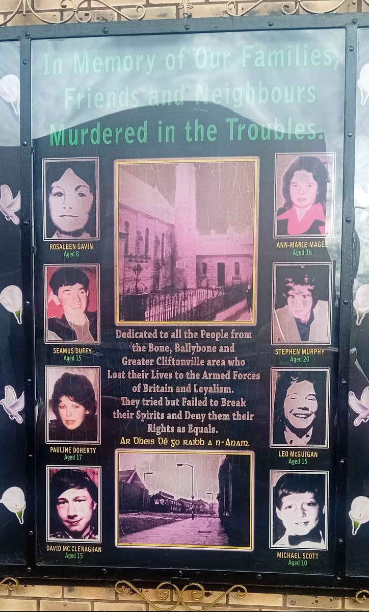 HughMur67027695's tweet photo. When loyalist unionist terrorist say they fought the IRA , #BoneMemorial
#Bone #Ballybone #Cliftonville #Rosapenna #statesponsoredmurder #collusionisnotanillusion
#sectarianism https://t.co/4RThDswiKP