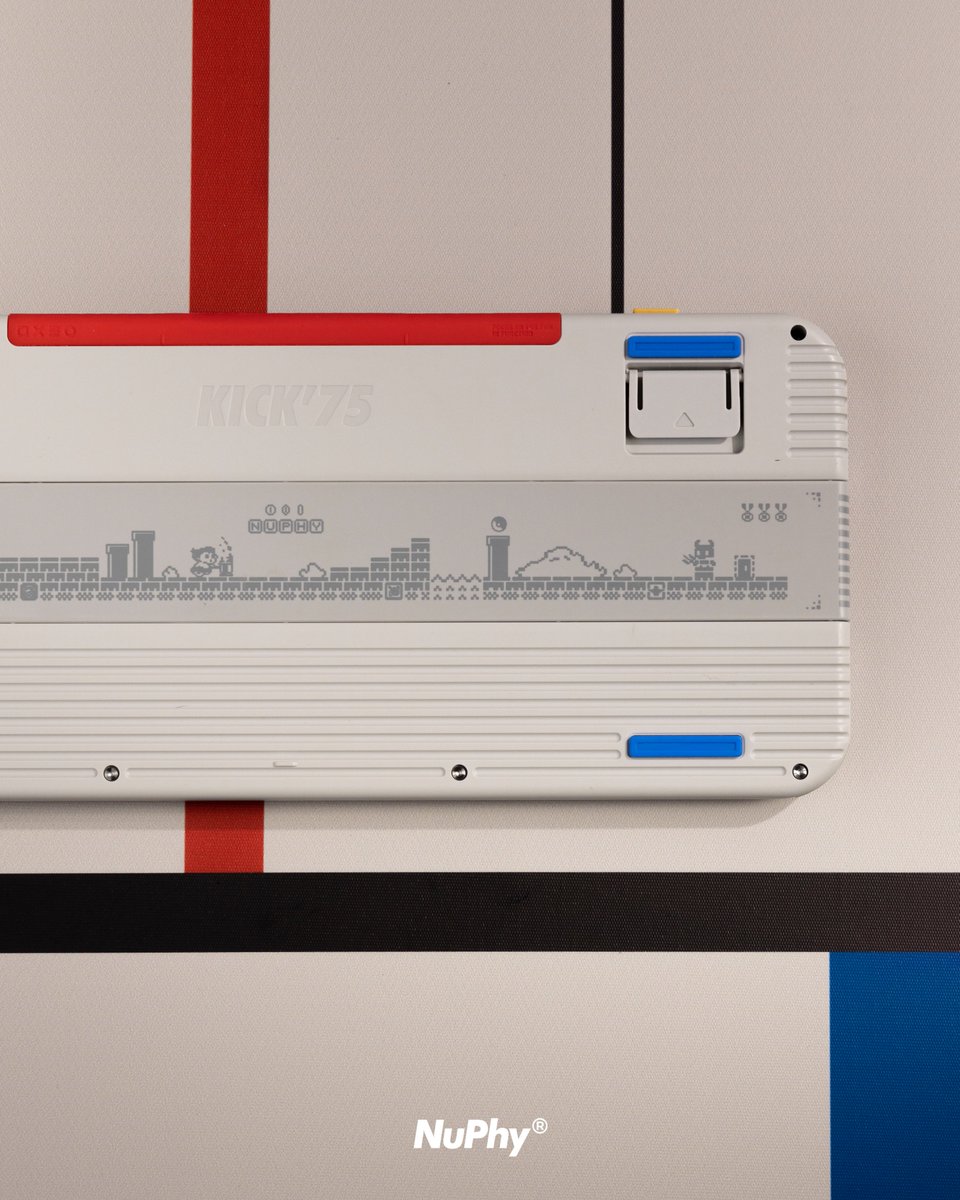 nuphystudio's tweet photo. Kick75 | Every Keystroke, a Masterpiece
Art isn’t just on canvas.
Red, yellow, blue, green, grey.
Every keystroke is art.

#nuphy #kick75 #MechanicalKeyboard #desksetup #CustomKeyboard #Keyboard #MechanicalKeyboard https://t.co/b30kJFSPRe