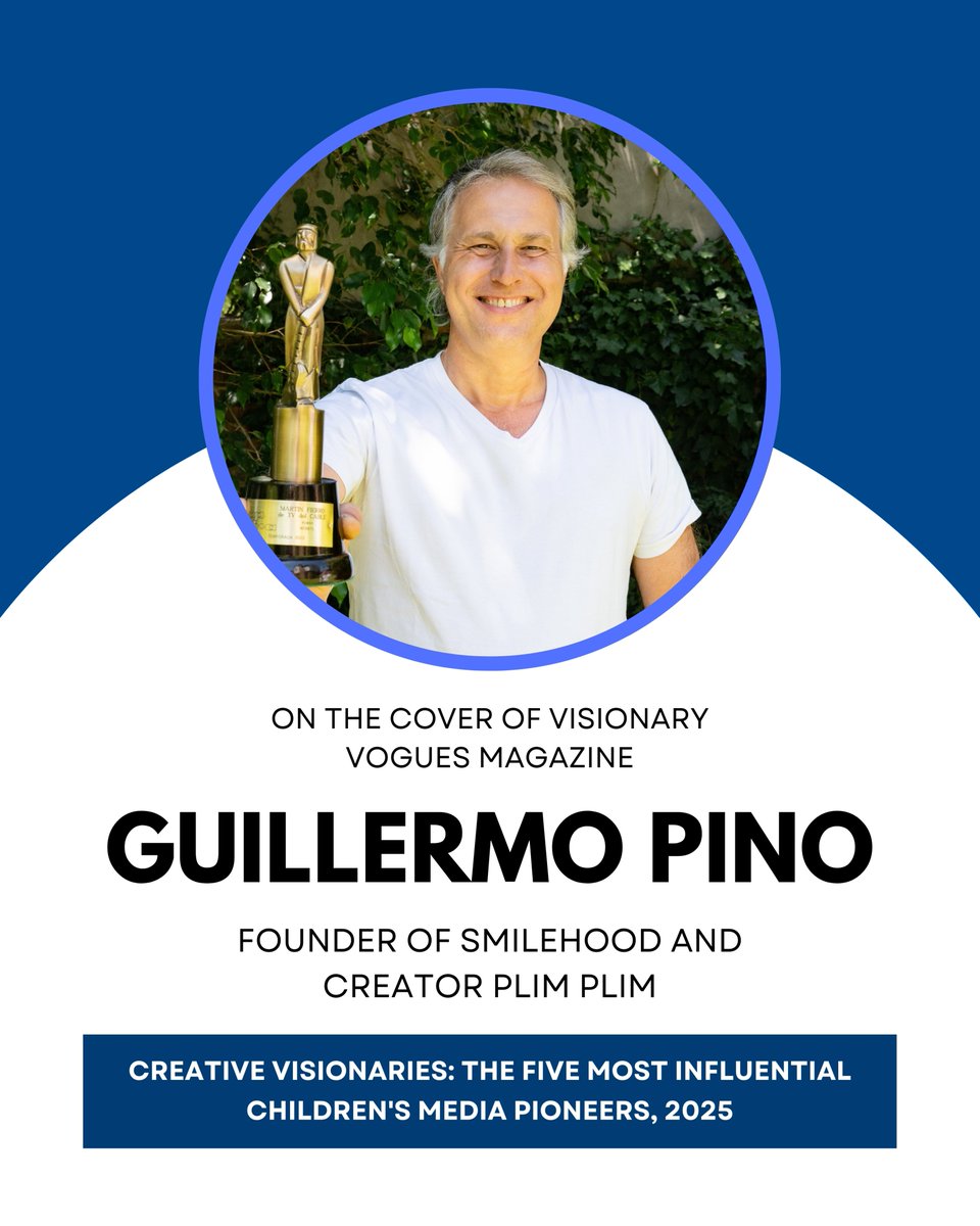🌟 <a href="/visionaryvogues/">Visionary Vogues</a>  Cover! 🌟

Guillermo Pino, creator of <a href="/PlimPlimOficial/">Plim Plim</a>, shows kindness as the true superpower inspiring children worldwide. 💫❤️

🔗visionaryvogues.com/magazine/plim-…

#VisionaryVogues #GuillermoPino #PlimPlim <a href="/smilehood_media/">Smilehood Media</a>