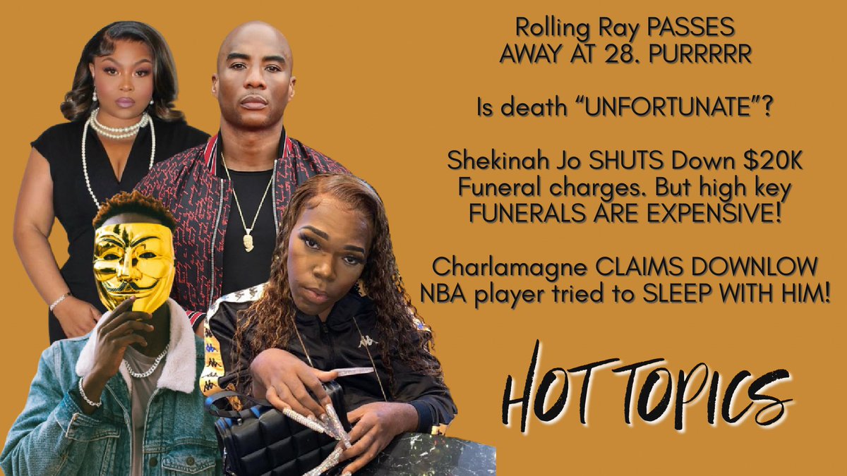 rodneythavoice's tweet photo. Rolling Ray PASSES AWAY β€οΈπποΈπβ¨ππ«βοΈ, Charlamagne says NBA STAR tired to sleep with him, Funerals ARE EXPENSIVE AF #hottopics #RollingRay #charlamagnethagod #lhhatl
https://t.co/UwxX77qr7J https://t.co/NERACrrs5P