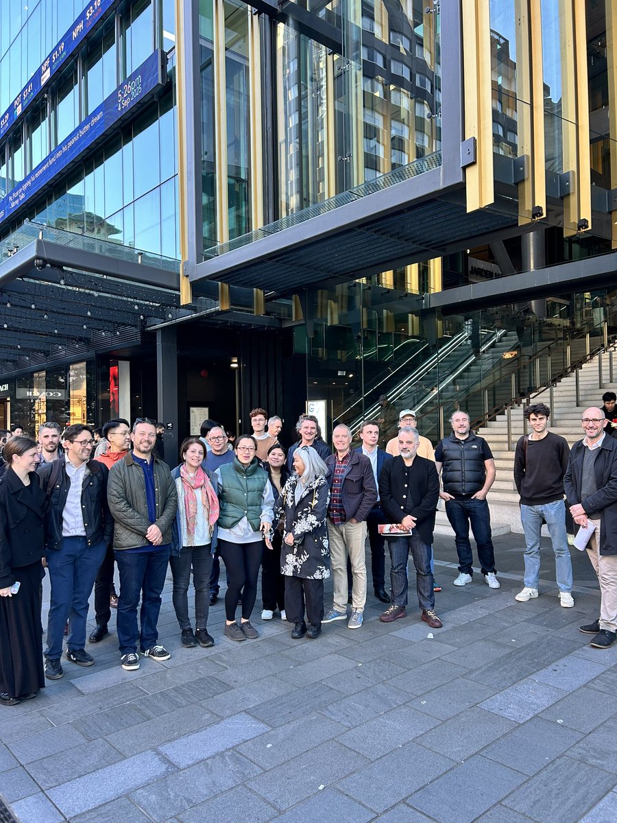 The group at the end of our tour at Te Komititanga - the square between Commercial Bay and the GPO / Britomart train station. #ctbuhwalks