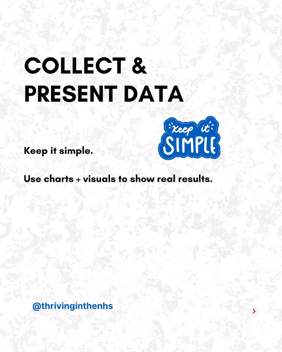 ThrivinginNHS's tweet image. Step 5 —Collect &amp;amp; Present Data 

Use simple visuals and focus on impact. Your findings matter!

Want practical guidance + portfolio-ready tips?

Join us at NLQID2025 to learn QI the easy way
Register Now - bit.ly/3H16ldh

#NHS #QIProjects #IMGsUK #ThrivingInTheNHS