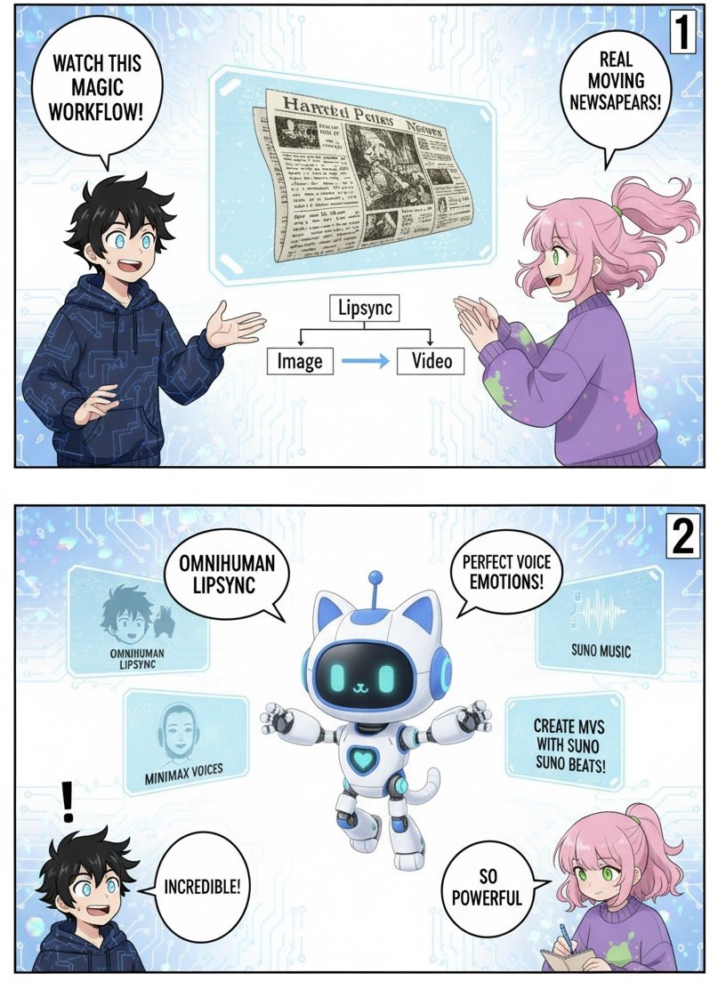 ryo05m's tweet image. KAMUICODEでAI漫画を制作📚
Nano Bananaでキャラの一貫性が出るので良い感じ！
けいすけさんの投稿を参考にしつつ、フローを定義すれば簡単な指示で作れるのは嬉しい✨
日本語セリフはまだ難しいですが、英語ならきれいに入ります。漫画は視覚的に伝わりやすく、発信や共有にも役立ちそう！
#kamuicode