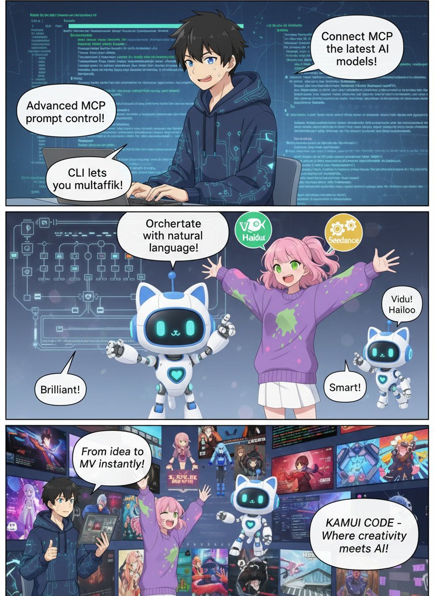 ryo05m's tweet image. KAMUICODEでAI漫画を制作📚
Nano Bananaでキャラの一貫性が出るので良い感じ！
けいすけさんの投稿を参考にしつつ、フローを定義すれば簡単な指示で作れるのは嬉しい✨
日本語セリフはまだ難しいですが、英語ならきれいに入ります。漫画は視覚的に伝わりやすく、発信や共有にも役立ちそう！
#kamuicode