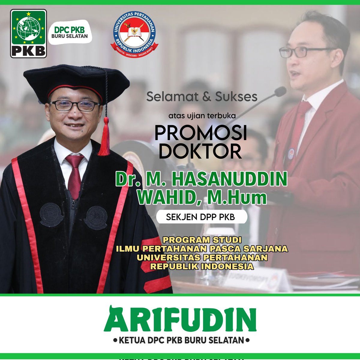 Selamat Mas Sekjen <a href="/DPP_PKB/">DPP PKB</a> <a href="/EmHasanuddin/">M Hasanuddin Wahid</a>