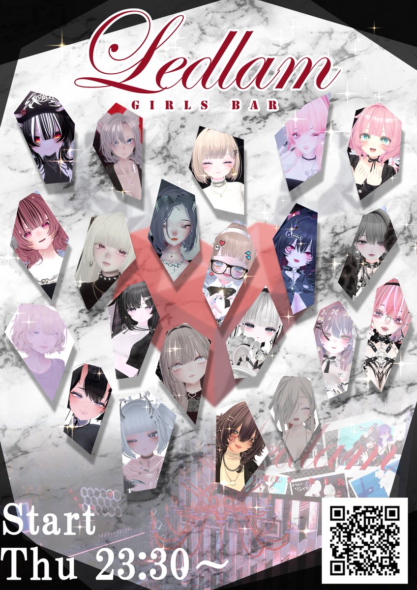 本日23:30からオープンです。  グループjoinになりますので事前の参加をお願いします。 vrc.group/LEBED.9732 
#VRCイベント #VRchatイベント #VRchat #Ledlam