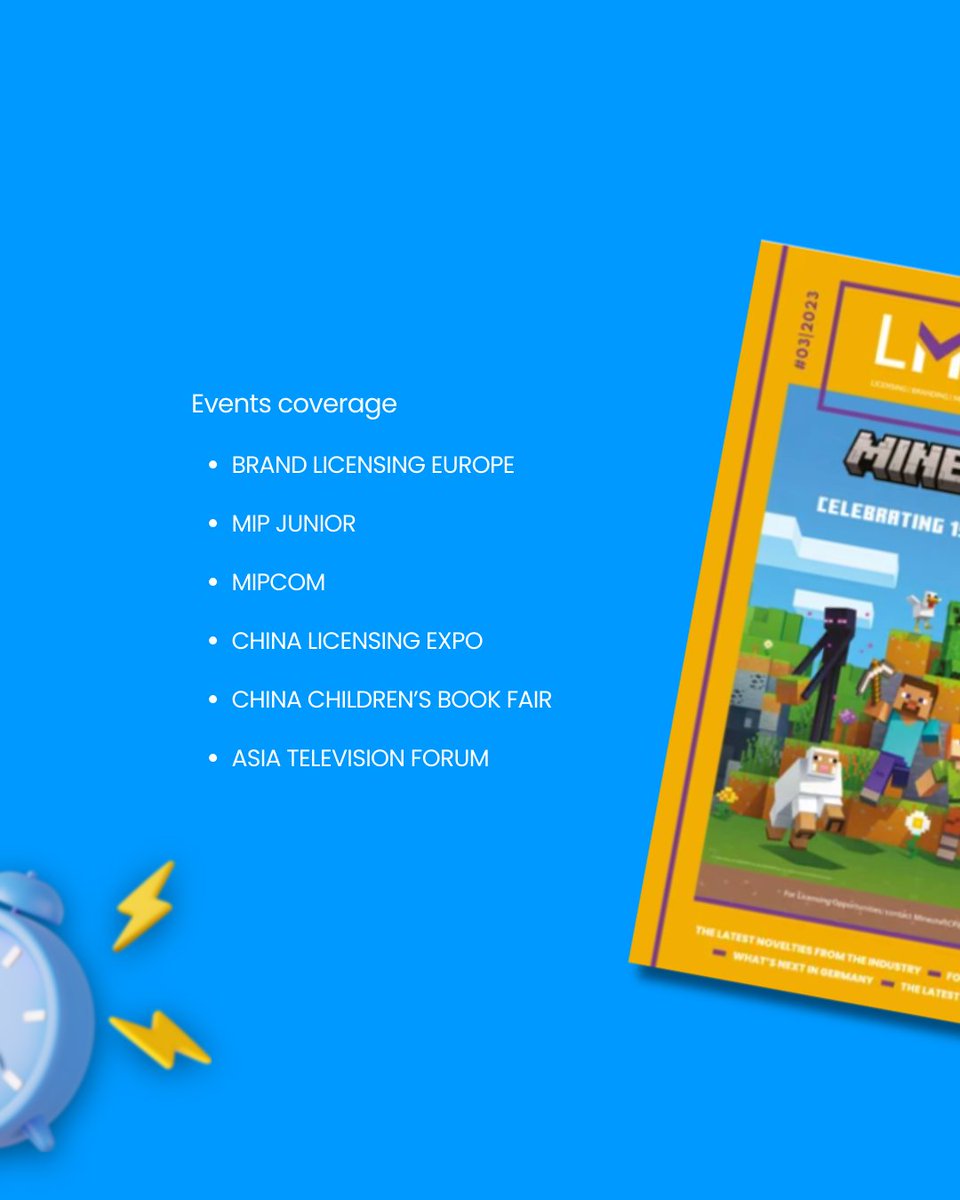 LM_LicensingMag's tweet image. 🚨 Last call: only a few spots are left in the Autumn issue of Licensing Magazine!

📩 Drop us a line at info@brands-media.com

#licensingmagazine #lm #fallissue #licensingissue #licensing #b2bmagazine