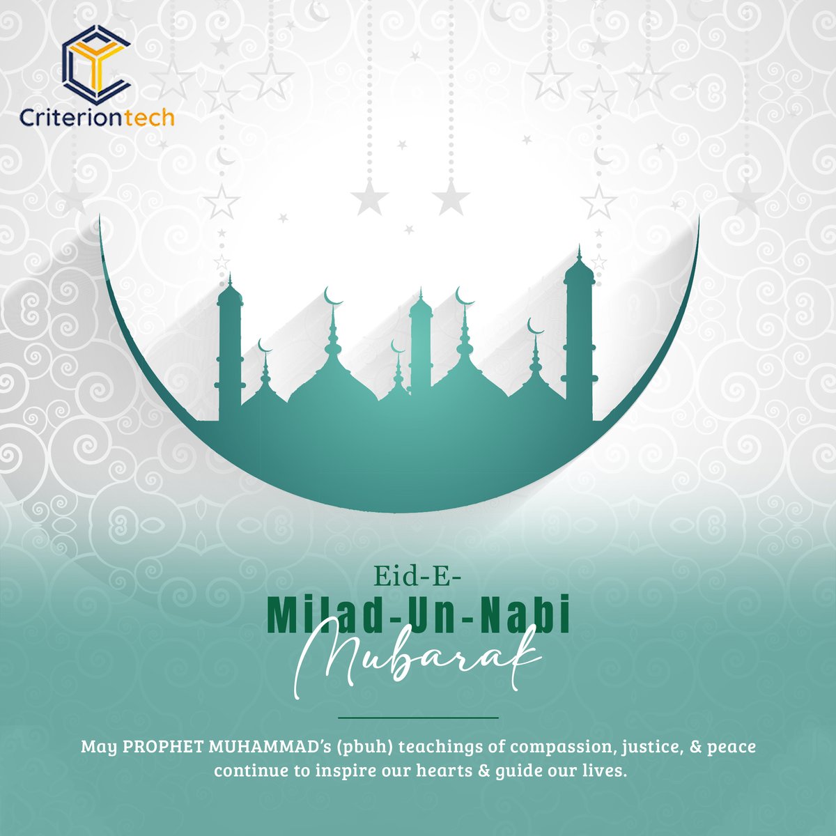 Eid-e-Milad-un-Nabi ﷺ Mubarak!💚
.
#EidMiladUnNabi #PeaceAndBlessings #ProphetMuhammad #Blessings #FaithAndLove #Criteria4Technology #CriterionTech