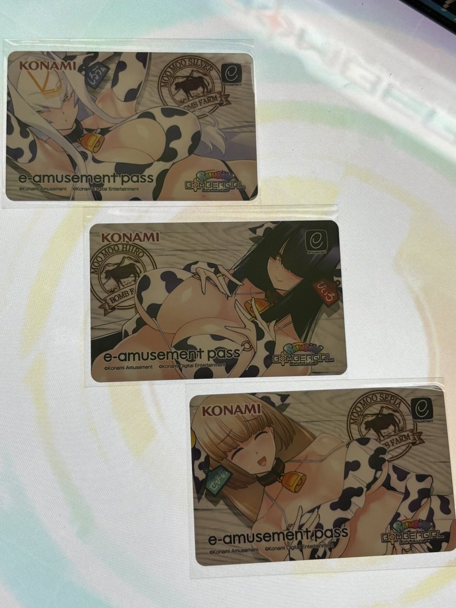 ボンバーガール e-amusement pass セピア＆シルヴァ＆ヒイロ