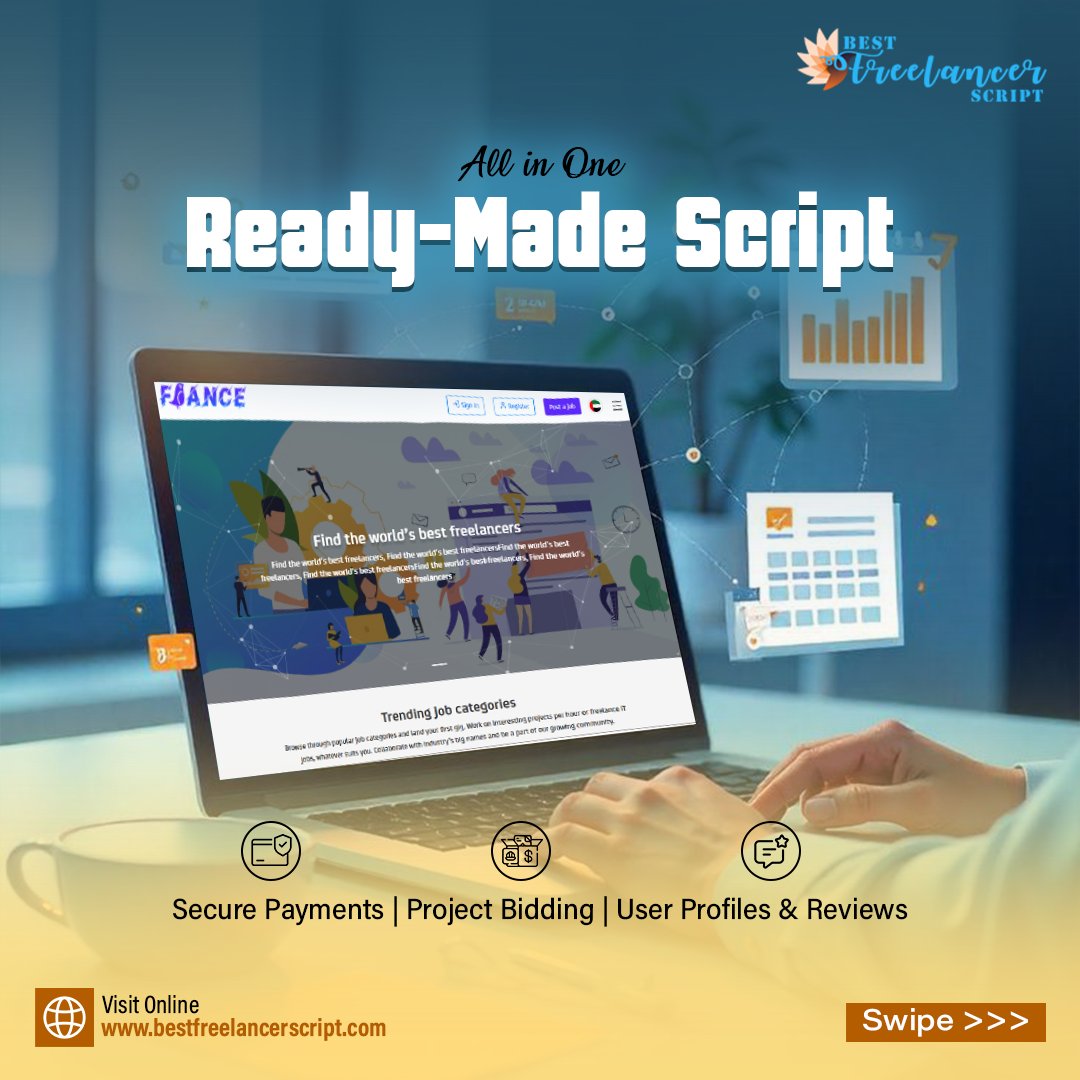 freelancerscrip's tweet image. ๐ Want to launch your own Freelancer Marketplace?
Donโt wait months โ get your platform live in just a few days with #BestFreelancerScript!
โ
 Ready-to-use solution
โ
 Quick setup & launch
โ
 Scalable and customizable
๐ Visit: bestfreelancerscript.com