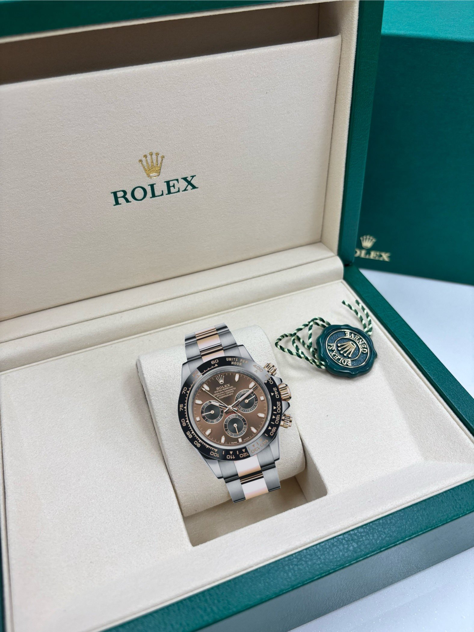 ★新品同様★ ROLEX ロレックス コレクション ボックス グリーン 時計 飾 ☆新品同様☆ ROLEX ロレックス コレクション ボックス グリーン