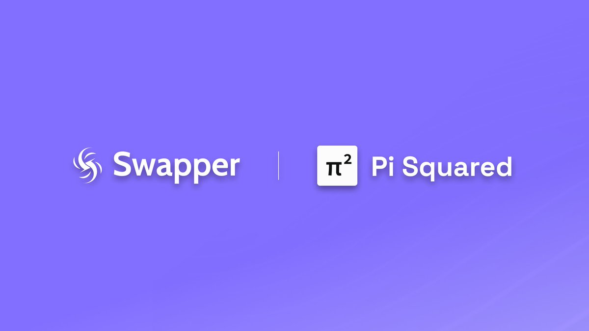 Onboarding into Web3 should be as easy as using Apple Pay.

By integrating Swapper Finance, @Pi_Squared_Pi2 delivers seamless, one-click entry into their ecosystem for anyone with a card.

We're proud to provide the infrastructure that makes it possible.

And that is how we
