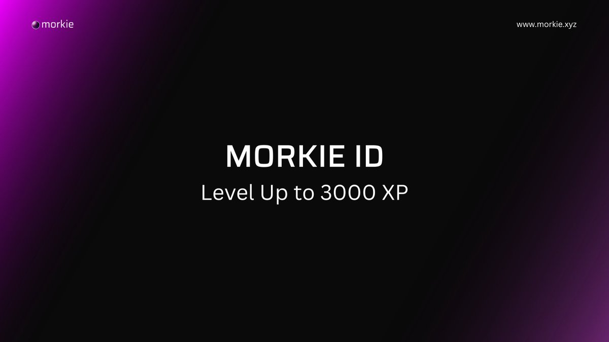Morkie ID XP boosted to 3000 XP 🔥

🔗 Mint Now: morkie.xyz/id