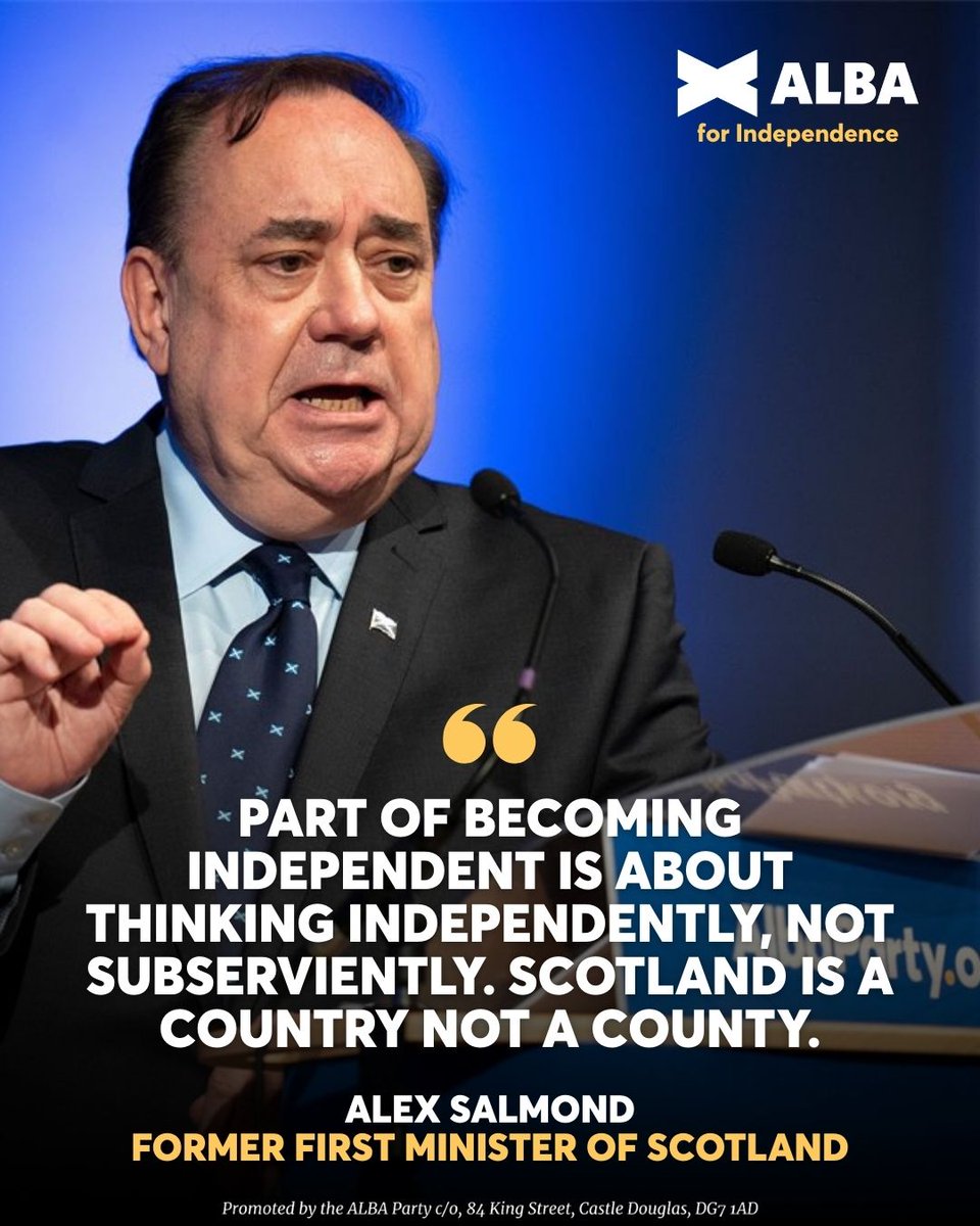 Some sage advice from the late, great Alex Salmond that some may find useful today.