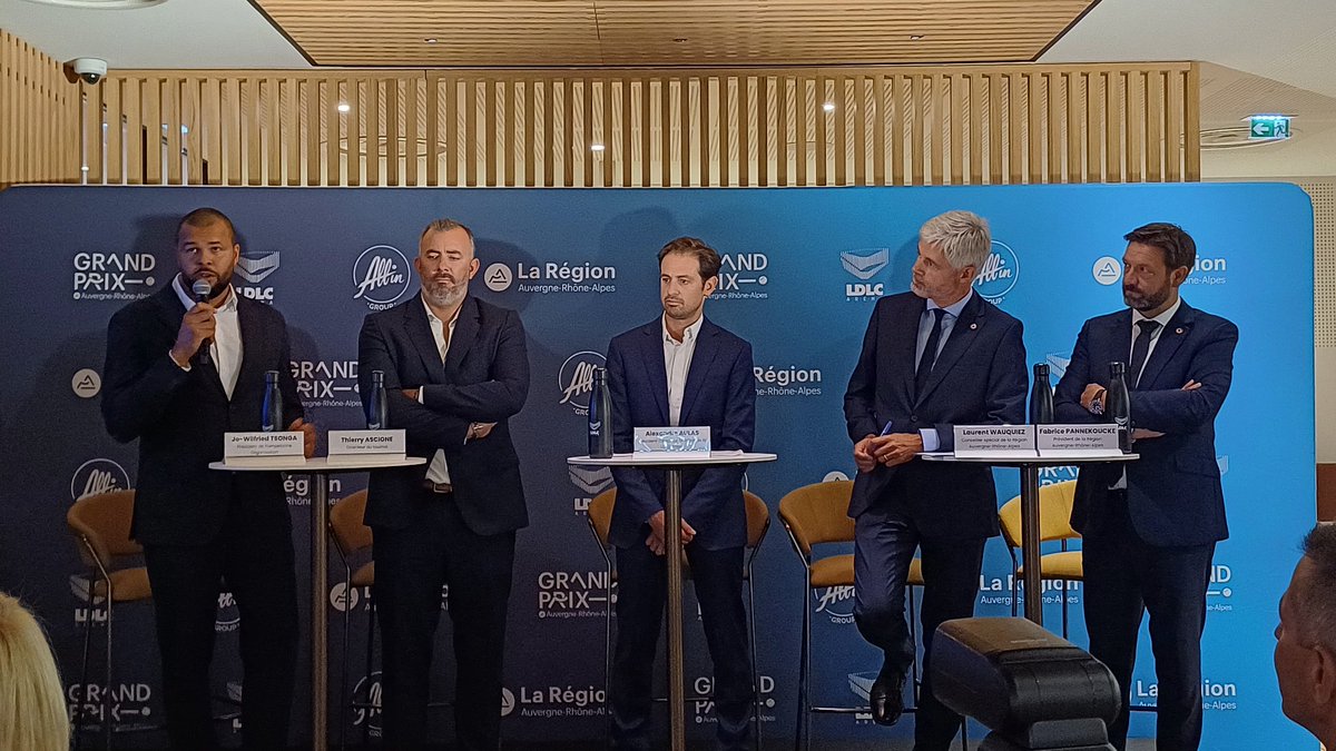 Le #tennis ATP fait son retour à Lyon ! 🎾  La Région est fière d'être le partenaire titre du Grand Prix Auvergne-Rhône-Alpes. 
La première édition est programmée à la <a href="/LDLC_Arena/">LDLC Arena</a> de Lyon-Décines du 18 au 25 octobre 2026 !