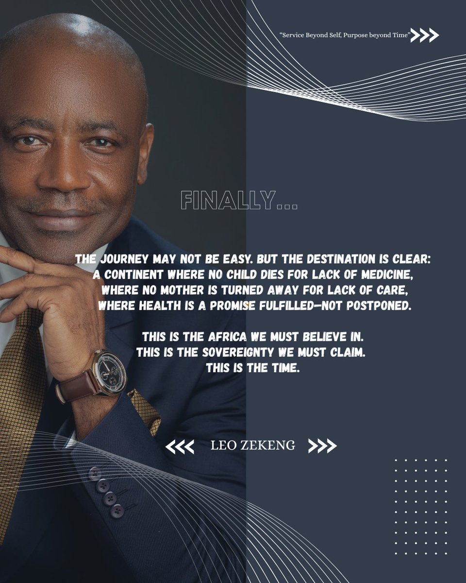 A sequel to my previous post
Health sovereignty means believing in our ability to define, design, and deliver healthcare systems that serve our people, and it begins with reclaiming the narrative and trusting in our power to lead👇🏽 
#AfricaRising #HealthSovereignty #AfricaHealth