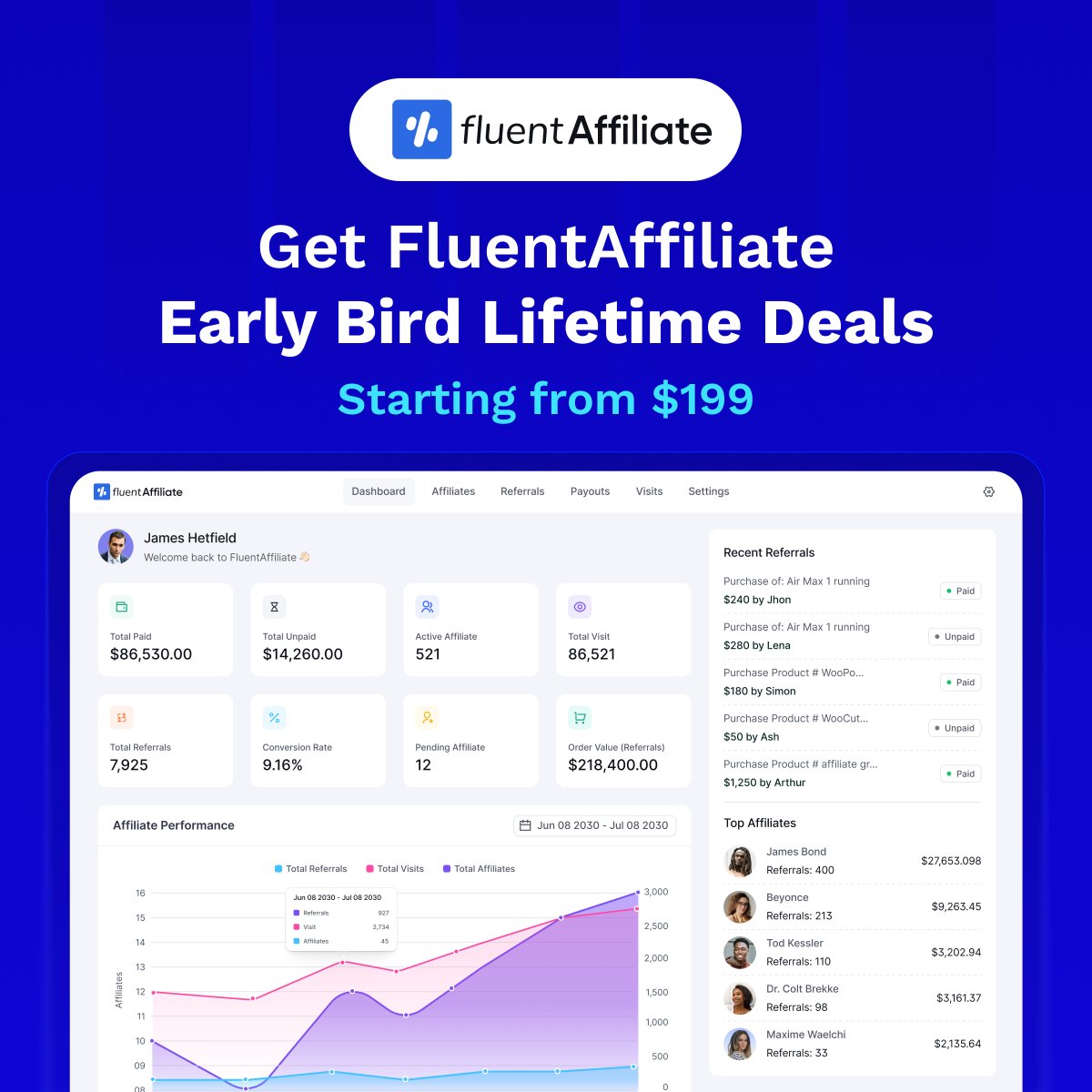 FluentCommunity's tweet image. Welcome to a New Era of Affiliate Management on WordPress! Say hello to @fluentAffiliate!

☑️ Unlimited Affiliates
☑️ Unlimited Referrals
☑️ Unlimited Payouts

And the best part? Early-bird lifetime licenses are now open!

Grab your deal before it’s gone👇
fluentaffiliate.com/discount-deal/