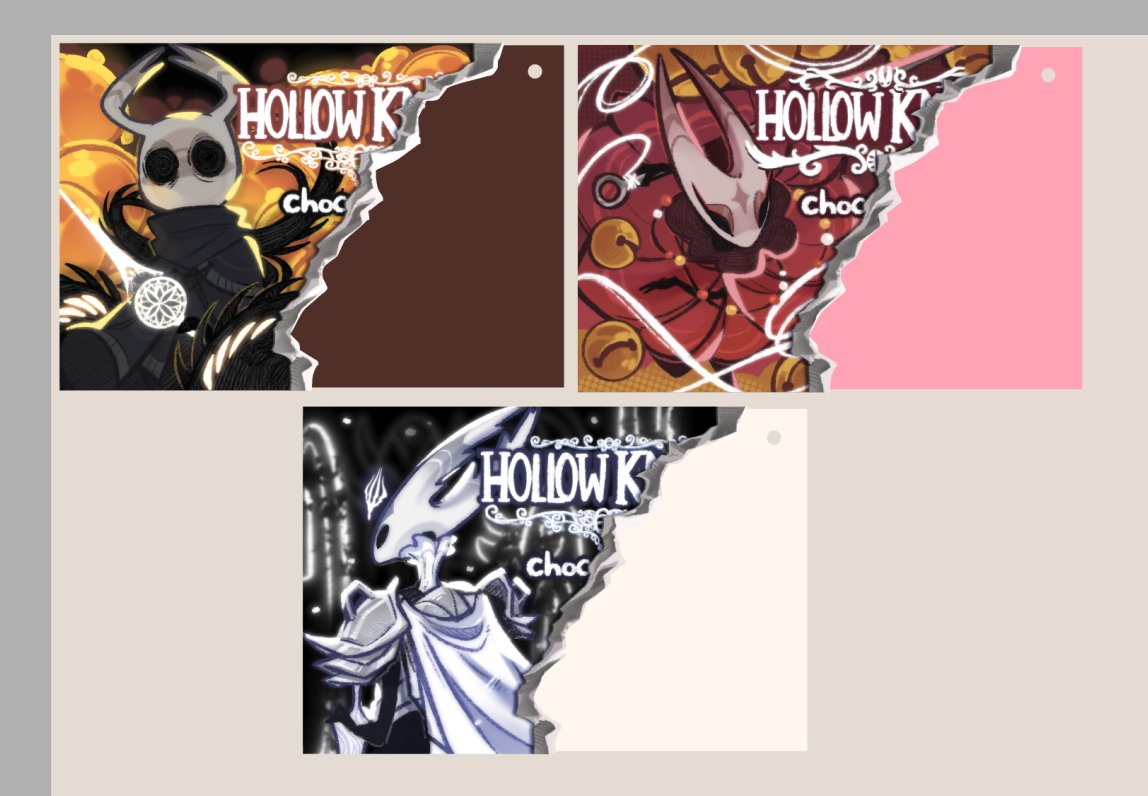 Happy Silksong day! Made some chocolate wraps for keychains
#Hollowkinght #hollowknightart