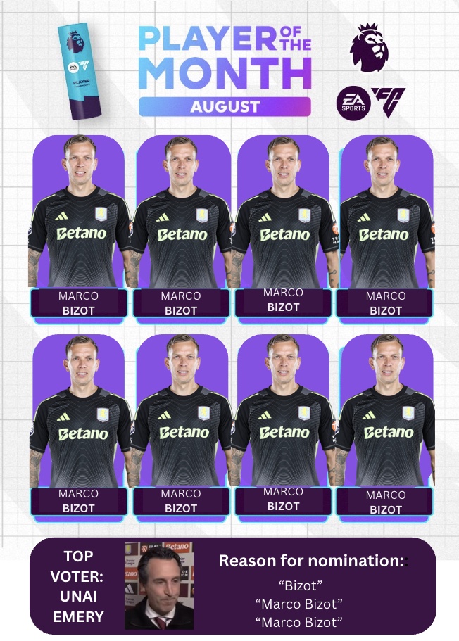 gabsavfc_'s tweet image. i know who my player of the month is