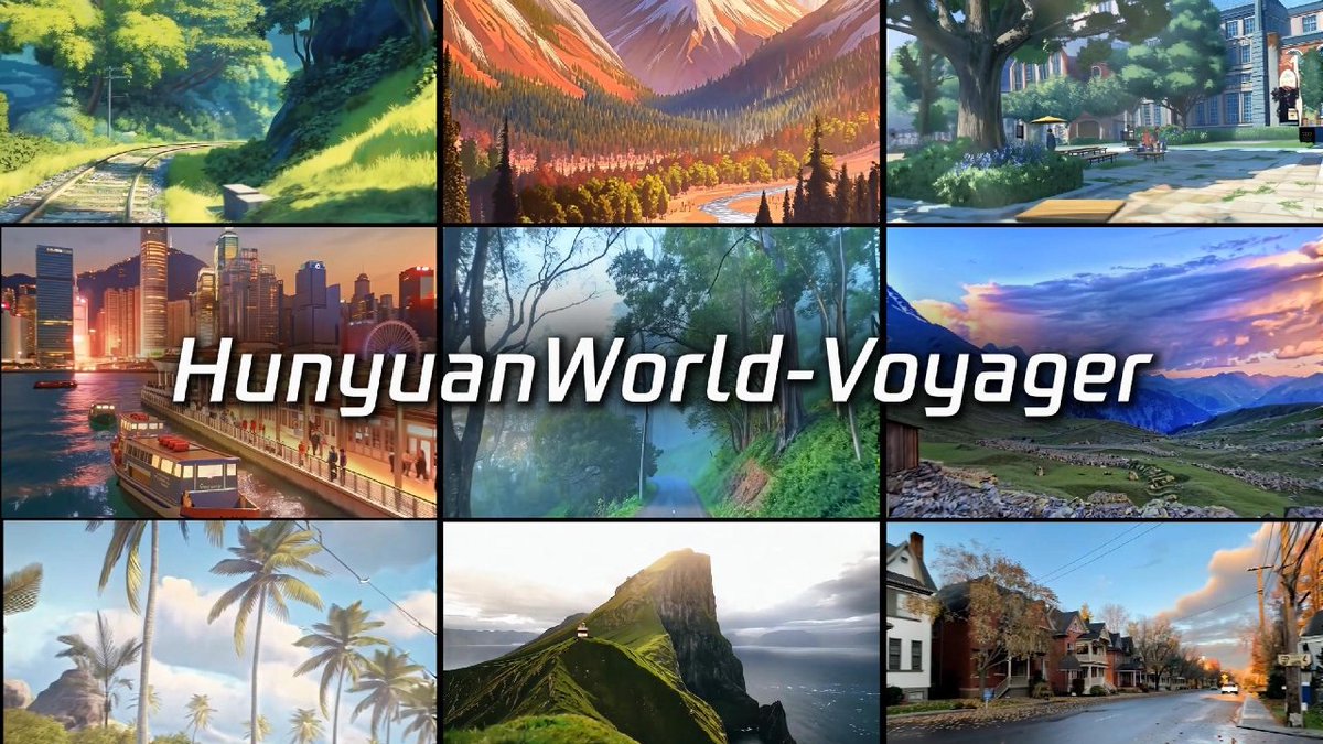WBuzzer's tweet image. Tencent’s New HunyuanWorld-Voyager AI Turns Single Photos into Explorable 3D Worlds
#AI #Tencent #GenerativeAI #3D #WorldModels #Hunyuan
winbuzzer.com/2025/09/04/ten…