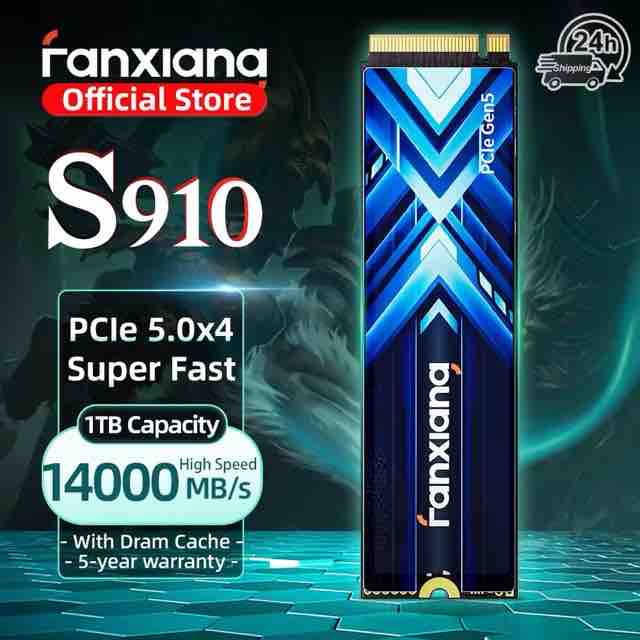 Fanxiang S910 Max / Pro M.2 SSD PCIe 5.0 【¥12,191】-アリエク特価アラート