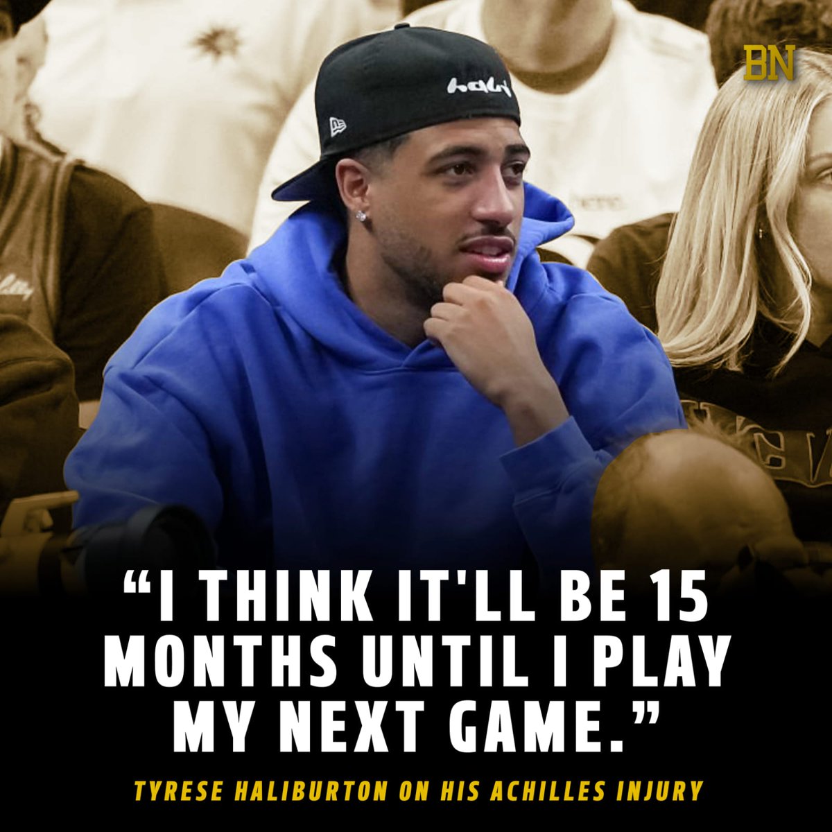 Tyrese Haliburton gives an update on his Achilles injury — 15 more months until his next game 😮‍💨