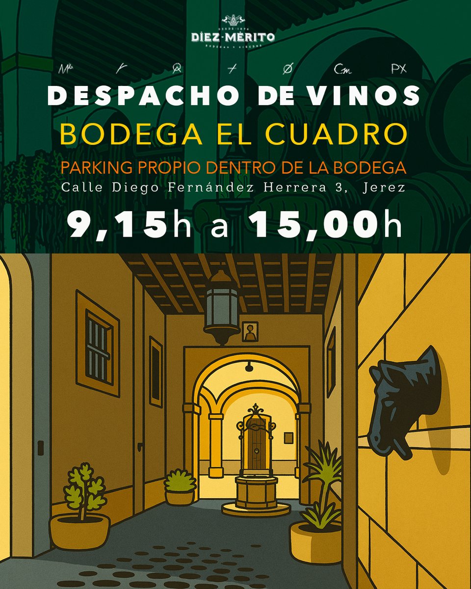 No me negarás que es un disfrute para los sentidos entrar a la Bodega El cuadro.

#DechachoDeVinos
#DíezMérito
#Jerez