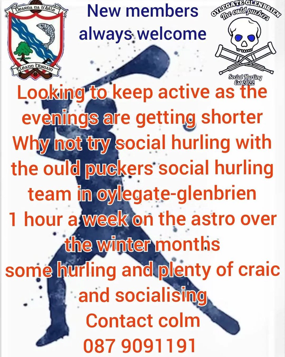#socialhurling #wexfordhurling #wexfordgaa #hurlingmad #oylegateglenbriengaa