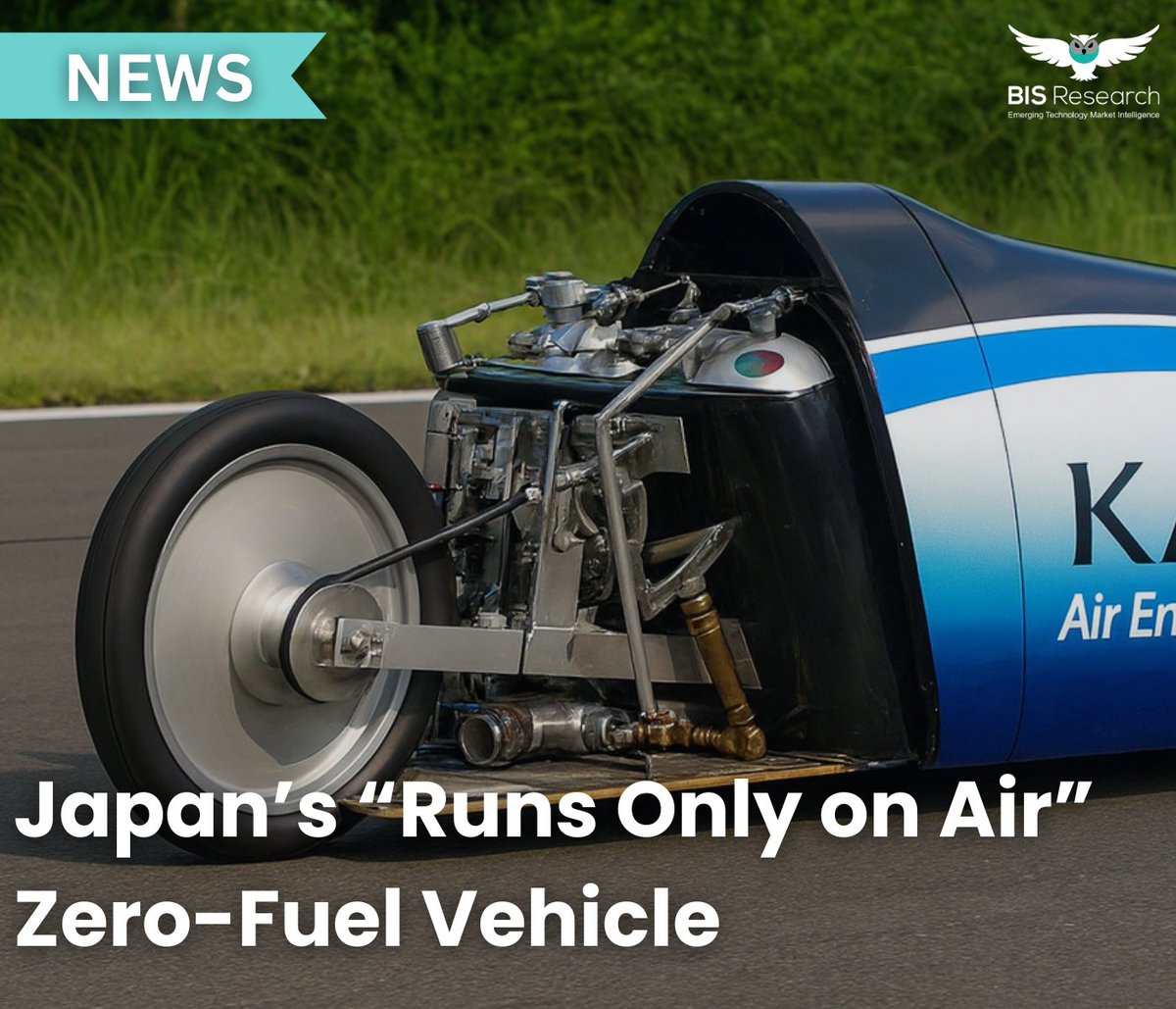 Japan unveiled a zero-fuel vehicle powered solely by compressed atmospheric air, revolutionizing emission-free #mobility &amp; presenting a breakthrough in alternative clean #Transportation technologies.

#Fuel #vehicle #transportationinnovation #GreenTechnology #Japan #EMISSION
