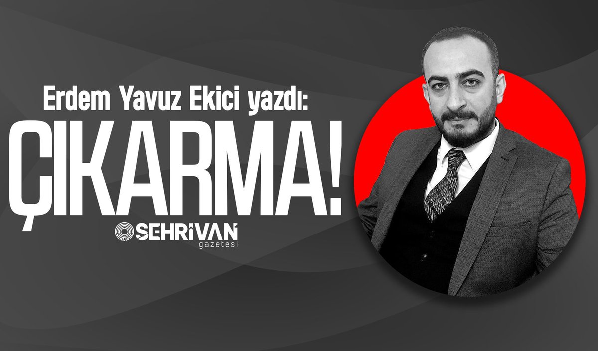 Erdem Yavuz Ekici yazdı: Çıkarma!

sehrivangazetesi.com/cikarma
<a href="/ErdemYavuzEkici/">Erdem Yavuz Ekici</a>
