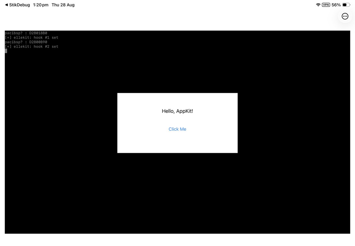 Stossy12's tweet image. Built a small un-jailbroken iOS app that runs macOS apps natively, very very far from being finished, inspired by LiveContainer
