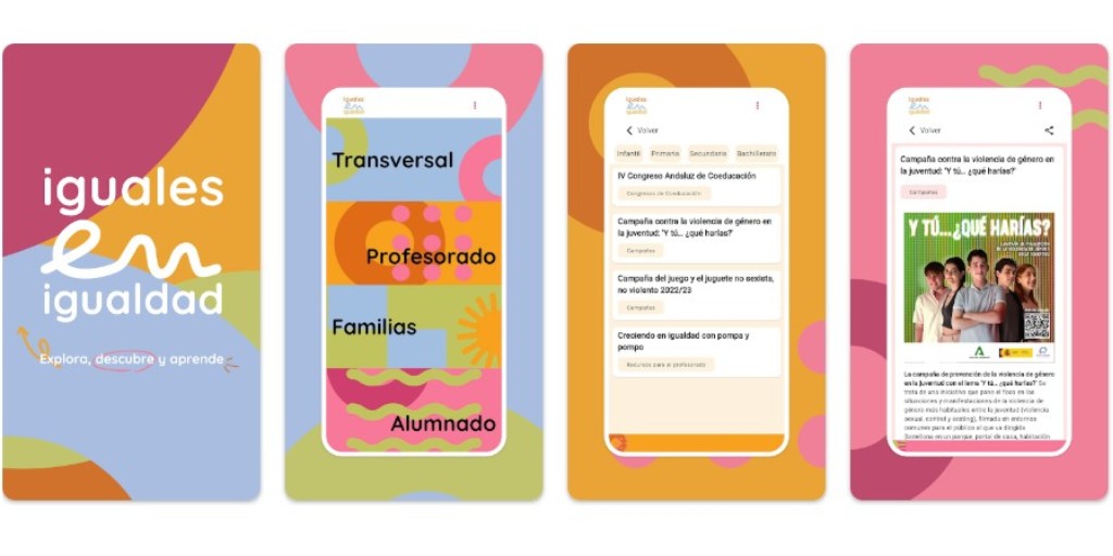 👨‍🦰👱‍♀️ ¿Sabes qué es Iguales en #Igualdad?
🤳 Una aplicación del <a href="/IAMJunta/">Instituto Andaluz de la Mujer</a> que aglutina materiales coeducativos para hacer frente a las discriminaciones, desigualdades y violencia que afectan a mujeres y niñas
📲 Disponible en IOS y Android
Conócela 👉 lajunta.es/5rc4d