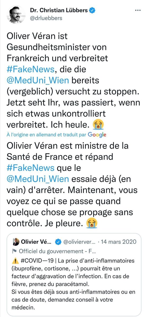 Woodynist's tweet photo. @alpha_taury_ @nicolasberrod @MathieuMolimard @DgCostagliola @hervemaison Et si le ministre @Olivierveran a desinformé la population française mais aussi la communauté médicale mondiale,
est-ce parce que
les experts qui l'entouraient
lui ont délibérément caché des informations
ou
qu'ils étaient juste des bibliographes nullissimes ?

#SRAS #cortisone https://t.co/2O0HuU58kC