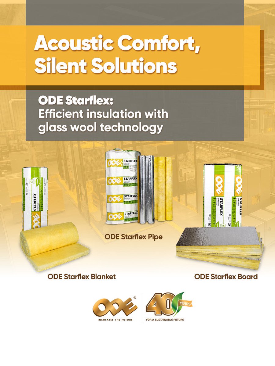 odeinsulation's tweet image. 🔸 ODE Rockflex: Stone wool  🔸 ODE Starflex: Glass wool
 
We&apos;re here to provide quiet yet effective solutions.
 
#ODEInsulation