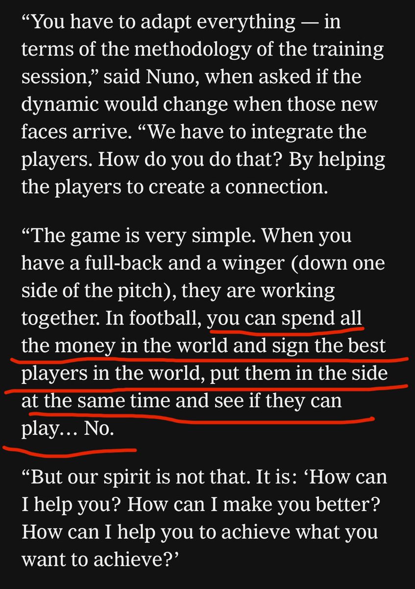When you see Man Utd perform like that  it just gives even more backing to these words from Nuno

#NFFC