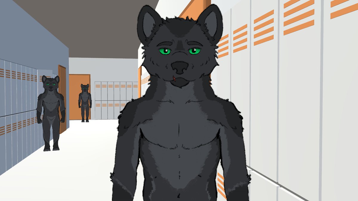 AiloYeena's tweet photo. The best/worst decision I've made is 3D blocking the shots with Alex's  sample for scale.  

On one hand, it has big 'Facade' energy, on the other, it's a cursed backrooms scare when I turn and he's just standing there disappointed.  

Also a peek on the sketch step.

#fvn #wip https://t.co/dKuKiLg10B