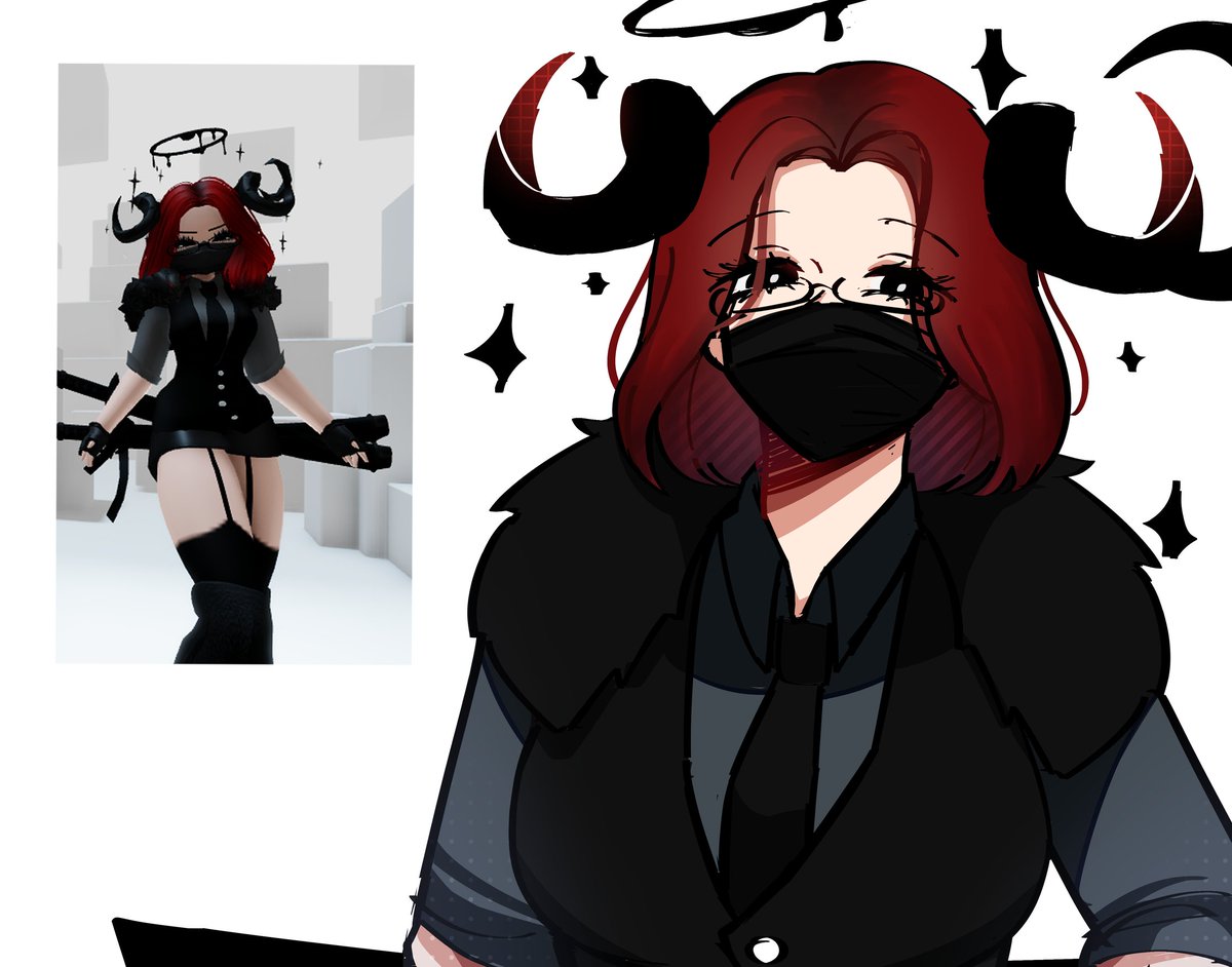 Drawing my roblox ava cuz i feel burnout