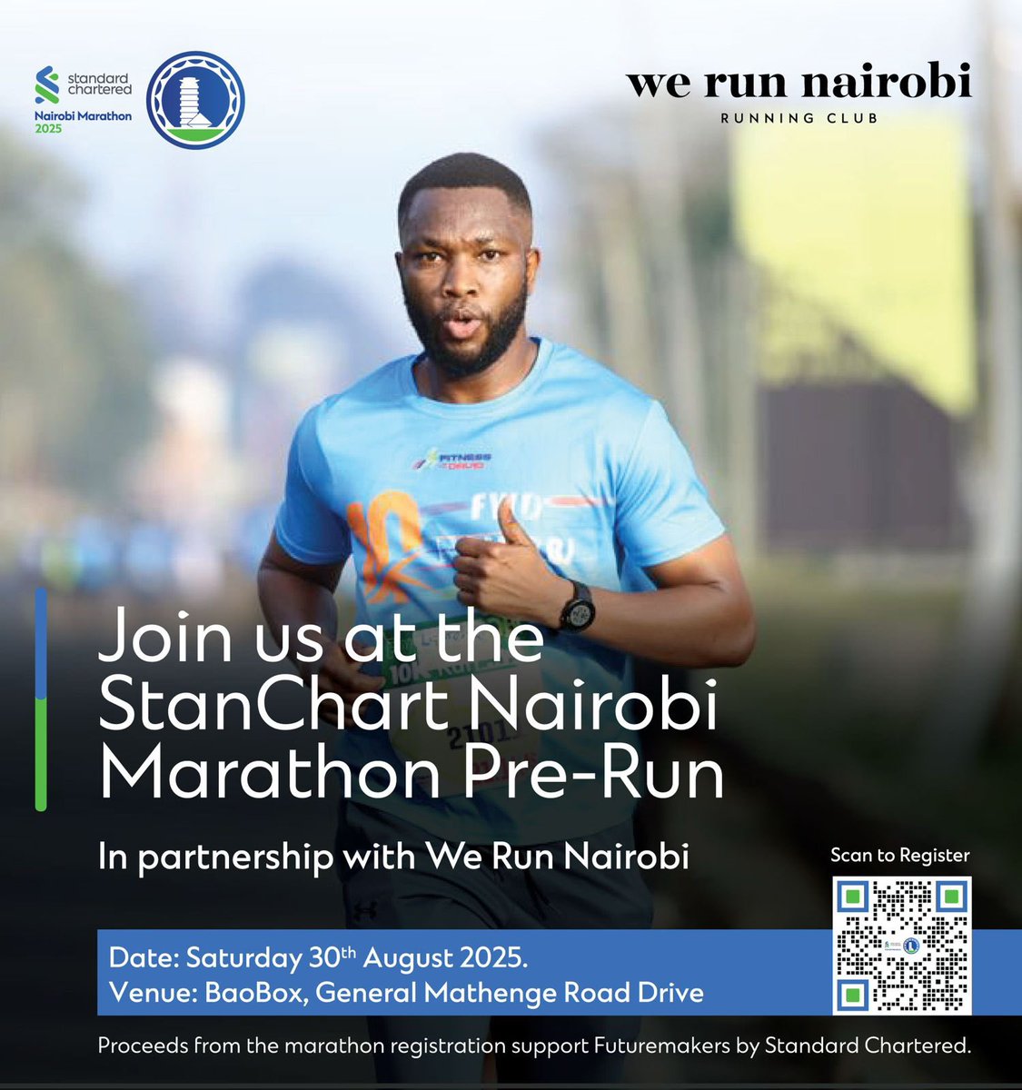 The countdown is on for the Standard Chartered Nairobi Marathon &amp; <a href="/werunnairobi/">werunnairobi</a> pre-run! Get ready to run, connect, and celebrate with our incredible partners who will be on-site.

​Don't miss out on this chance to meet the people and brands who make the  Marathon possible!