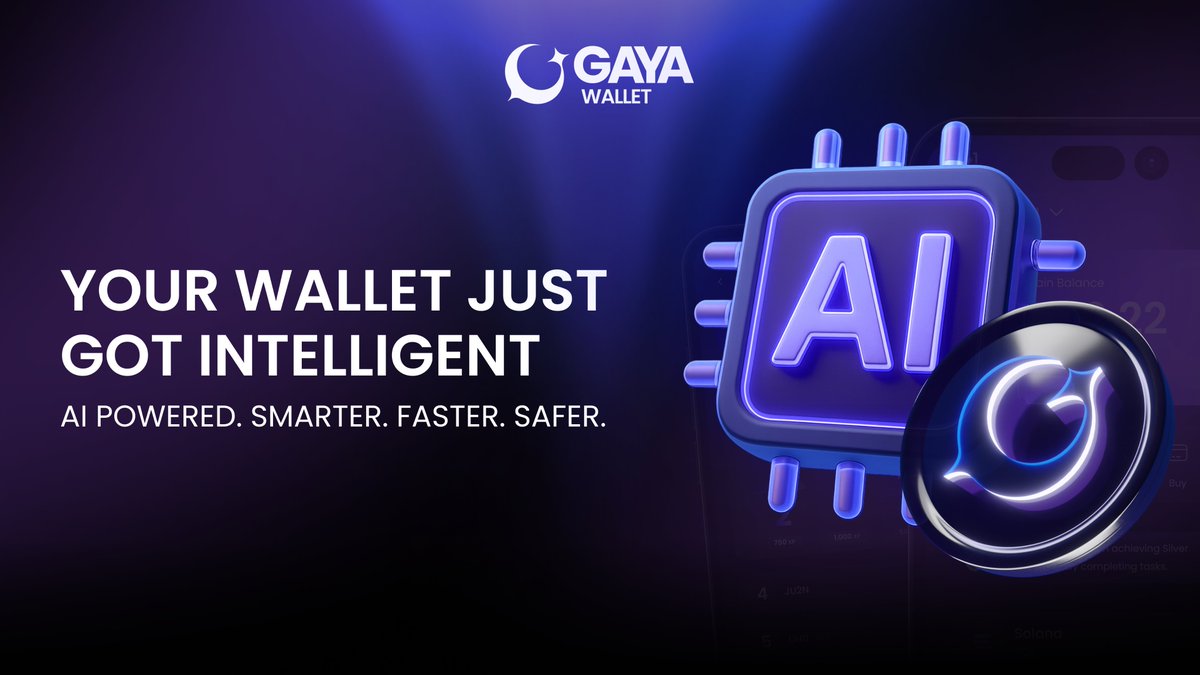 Gayawallet's tweet image. Not just insights 💫

GAYA adds AI ability to your wallet. Smarter moves. Safer trades. Real intelligence at your fingertips.

The next-gen wallet is here. And this is only the beginning… more AI details coming soon 👀

#GayaWallet #AIWallet #Web3Innovation #Crypto #DeFi