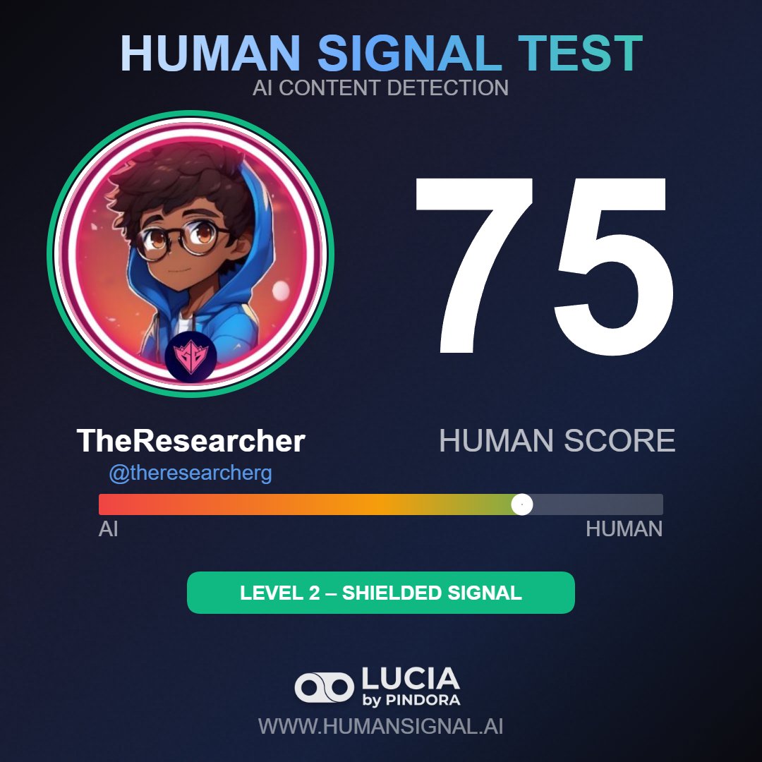 TheResearcherG's tweet photo. I am officially 25% AI -- Process almost complete!🤖 https://t.co/wyK6QpiV4K