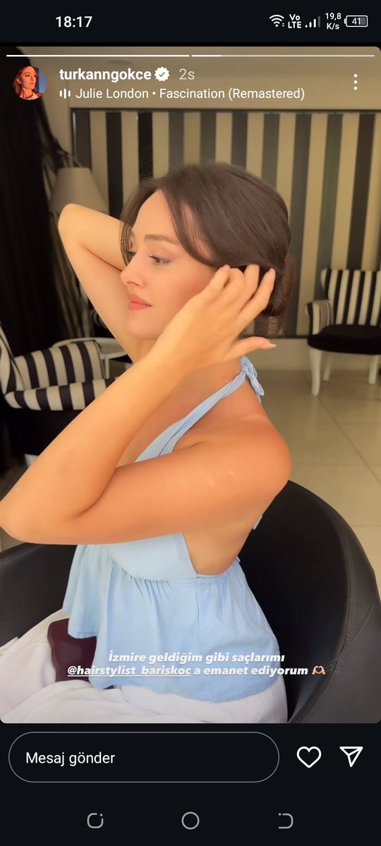 Saçımızı yenilemişiz
İnşallah yeni projemiz içindir🙏
#GökçeTürkan