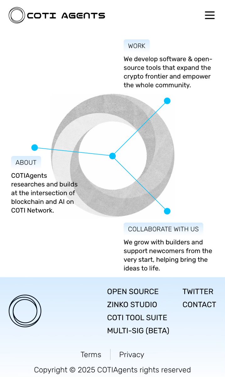 The <a href="/COTIagents/">COTI Agents</a> Homepage Facelift ! Visit at cotiagents.ai
#BTC #ETH #Coti <a href="/COTInetwork/">COTI Foundation</a> 
$COAI $COTI