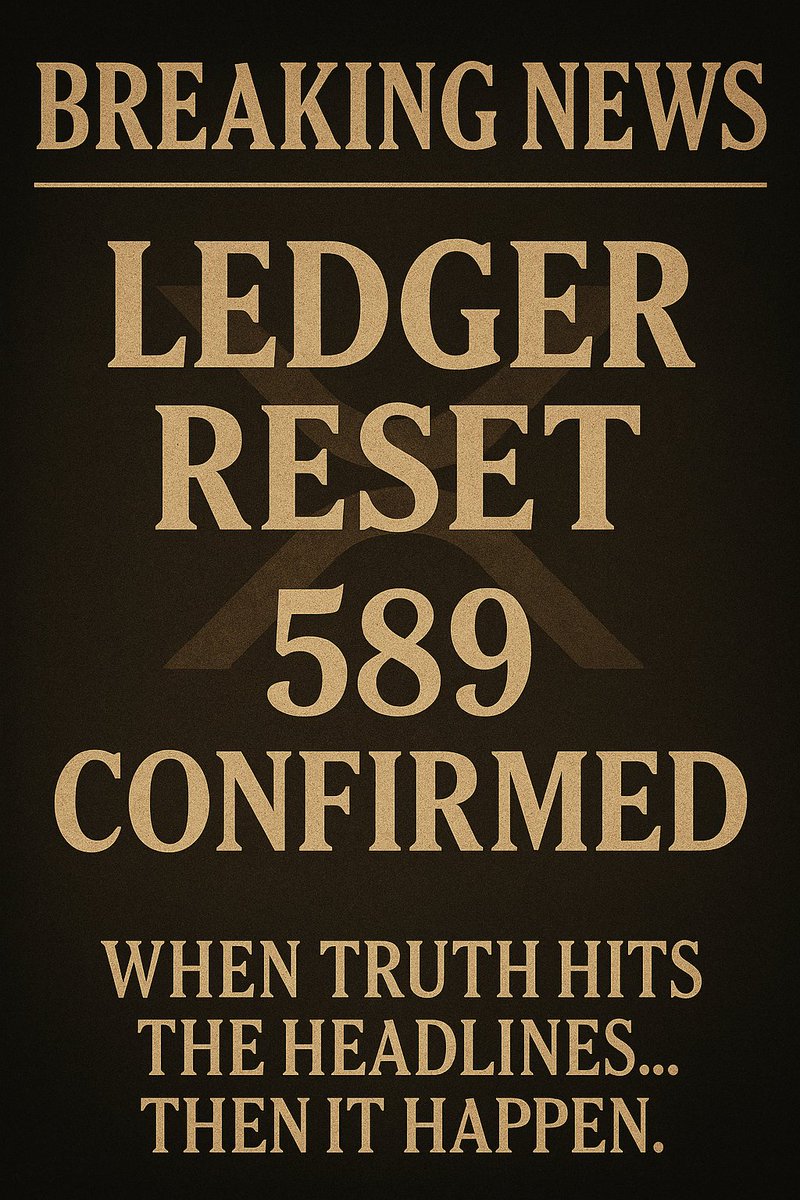 When truth hits the headlines…
It won’t be breaking.
It will be history. 📰
 
#XRP #589 #XRPL #CryptoRiddles #XRPCommunity
@DigitalAssetInv
@JungleIncXRP
<a href="/CryptoHulk19/">Crypto Hulk</a>
<a href="/XRPcryptowolf/">XRPcryptowolf</a>
<a href="/digitalassetbuy/">Digital Asset Investor</a>
@digperspectives
<a href="/stedas/">XRP_Cro 🔥 AI / Gaming / DePIN</a>
<a href="/BankXRP/">𝗕𝗮𝗻𝗸XRP</a>
<a href="/OTTXRPL/">Onthetrack</a>
<a href="/echodatruth/">Echo 𝕏</a>
<a href="/ZachRector7/">Zach Rector</a>
<a href="/erplay91/">💎Erplayonthetrack</a>