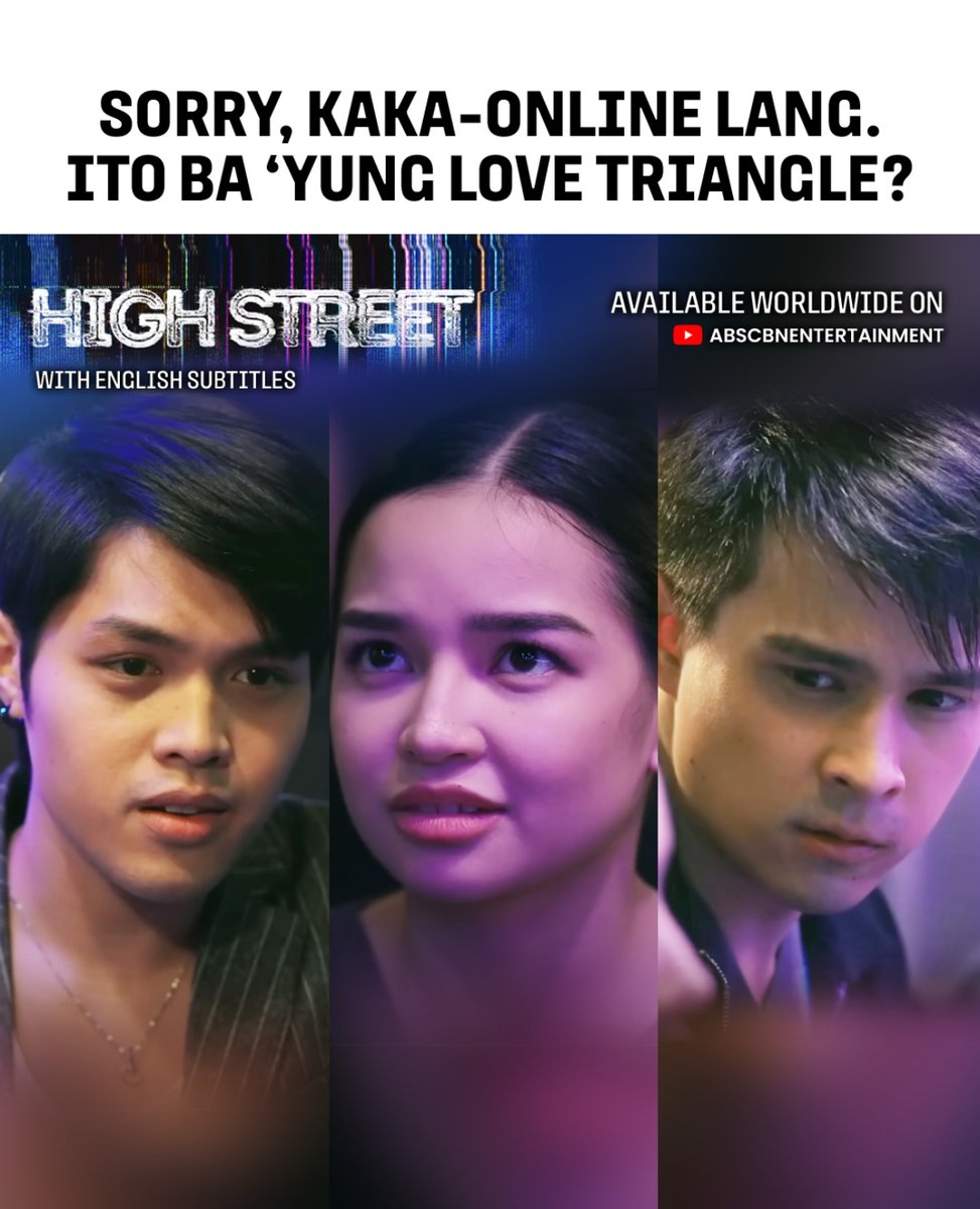 ABSCBN's tweet image. Mapapa-love you so bad ka na lang talaga sa ship mo eh 🚢

Watch full episodes of #HighStreet for FREE WORLDWIDE on ABS-CBN YouTube!