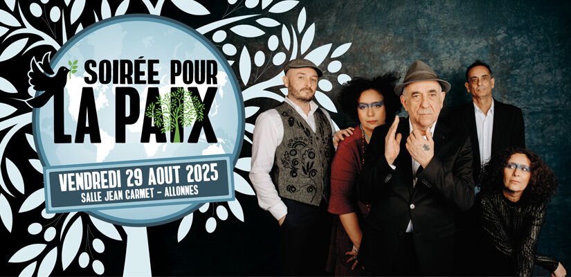 𝐋𝐚 𝐬𝐨𝐢𝐫𝐞́𝐞 𝐩𝐨𝐮𝐫 𝐥𝐚 𝐏𝐚𝐢𝐱 𝐚𝐯𝐞𝐜 𝐋𝐨'𝐉𝐨
v𝒆𝒏𝒅𝒓𝒆𝒅𝒊 29 𝒂𝒐𝒖̂𝒕 𝒂̀ 𝒍𝒂 𝒔𝒂𝒍𝒍𝒆 𝑱𝒆𝒂𝒏-𝑪𝒂𝒓𝒎𝒆𝒕. A 19𝒉45. 
Audrey Joannic, conseillère municipale, parle de cette soirée : urlr.me/YeBErZ
<a href="/GillesLeproust/">Gilles Leproust</a> <a href="/AlexisBraud/">Alexis Braud</a> <a href="/benamarlemans04/">Ben Amar Youssef</a>