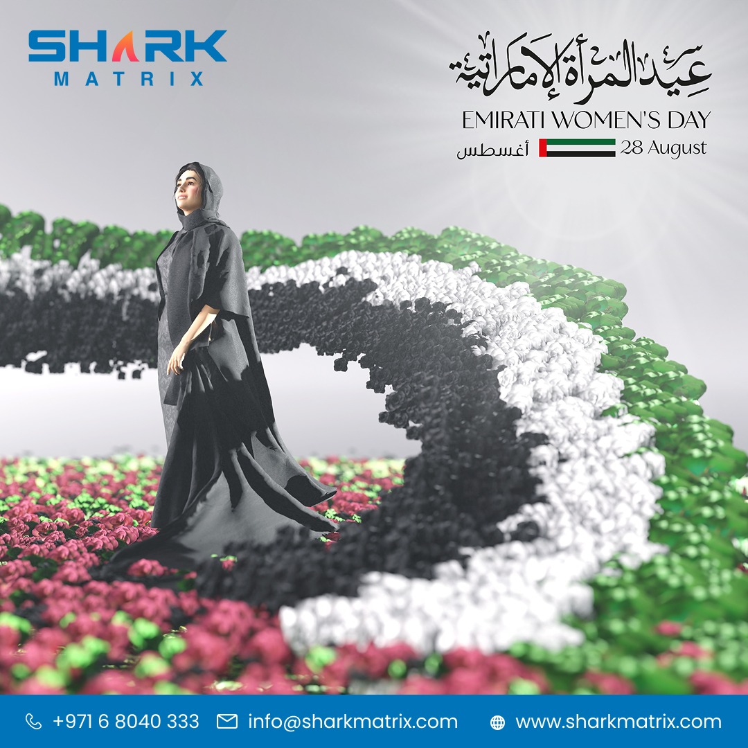 sharkmatrixhq's tweet image. Celebrating the strength and achievements of Emirati women. Happy Emirati Women’s Day from Shark Matrix! 🌟💪 #EmiratiWomensDay #WomenInTech #SharkMatrix