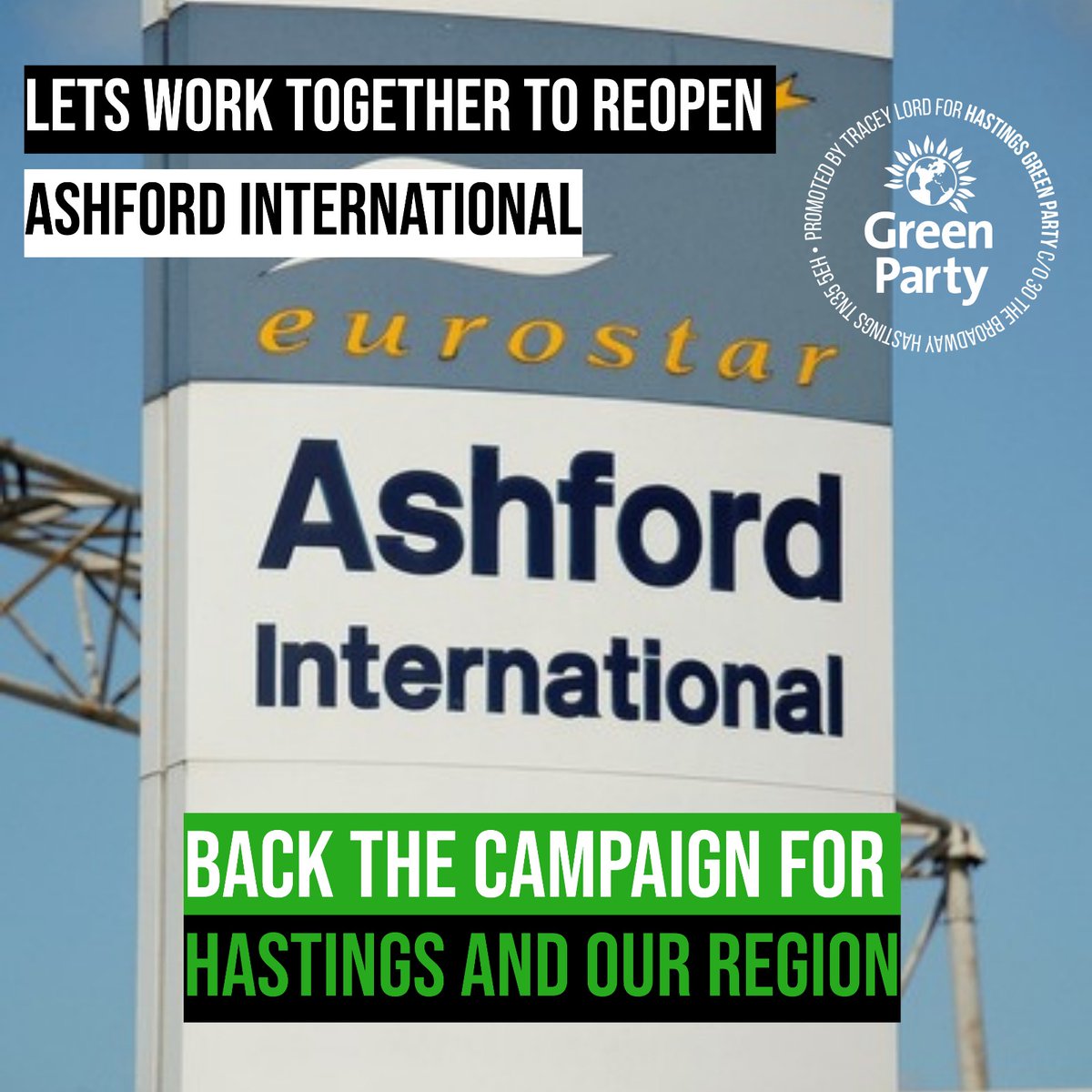 We agree with our Hastings MP &amp; others, based on latest report reopening Ashford International would give more opportunities for residents, bring visitors, and improve sustainable transport. As Greens we want to work together to make it happen for our area #AshfordInternational