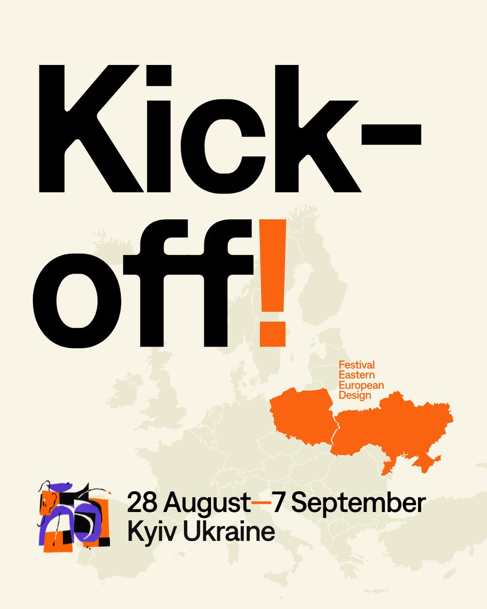 → Kick-off!
The East European design festival starts in Kyiv tomorrow!

#pictoric
#pictoricua
#polinstkyiv
#mystetskyiarsena
#польськийінститут
#goetheukraine
#mfa_ukraine
#postmenua